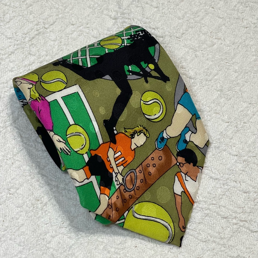 Men’s tennis tie, Nicole Miller 100% silk